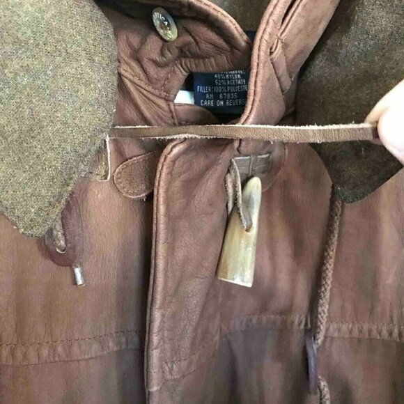 Nautica Utility Jacket Coat Brown Pockets 44 - Picture 6 of 7